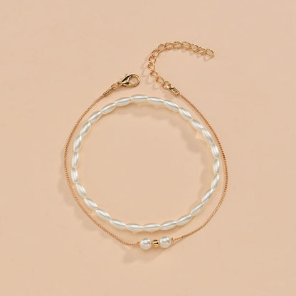 Layer Pearl Chain foot Jewelry