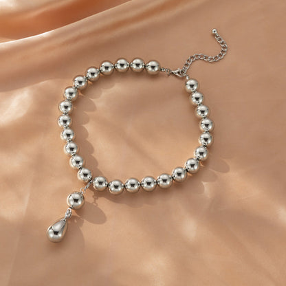 Punk Metallic Beaded Chunky Necklace
