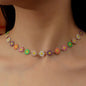 Drop Oil Little Daisy Flower Clavicle Necklaces