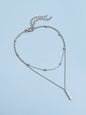 Multi Layered Related Clavicle Chain Necklace