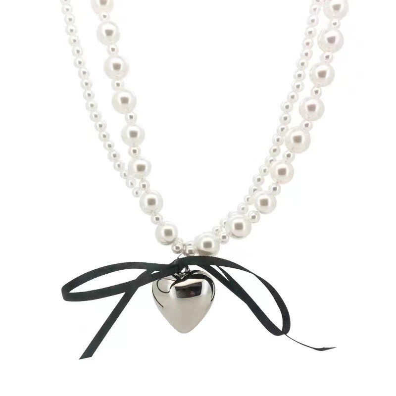 Wed Bridal Vintage Multi Layer Pearl Choker Necklace
