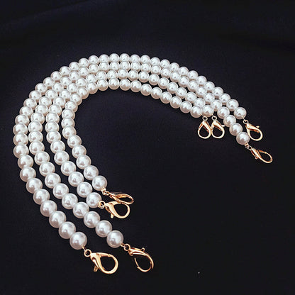 Pearls Beaded Women Lady Handbags Pearl Shoulder Hand Bag Purse Chain
