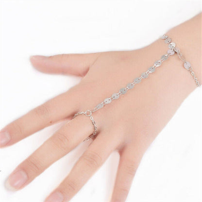 DIsc Chain Ring Hand Chains Bracelet