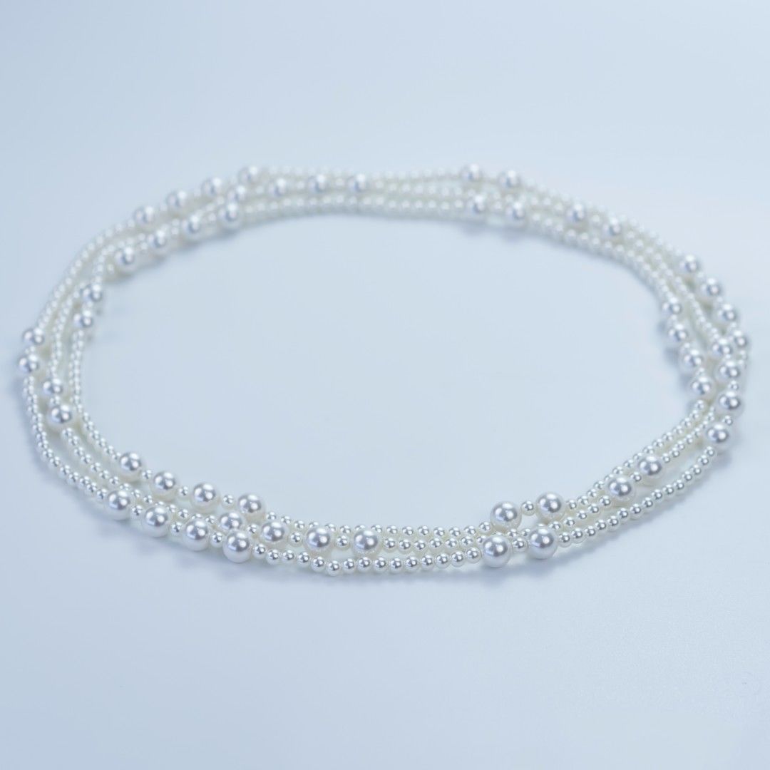 Vintage Long Pearl Necklace for Women