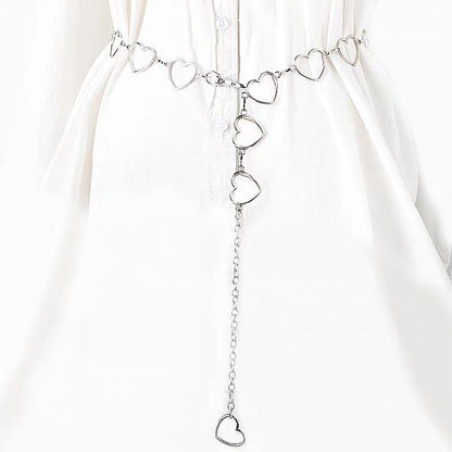 Double Chain Love Waist Chain Hip Hop Heart Pants Chain