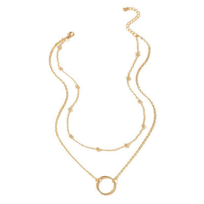 Double Layered Chain Necklaces for Women