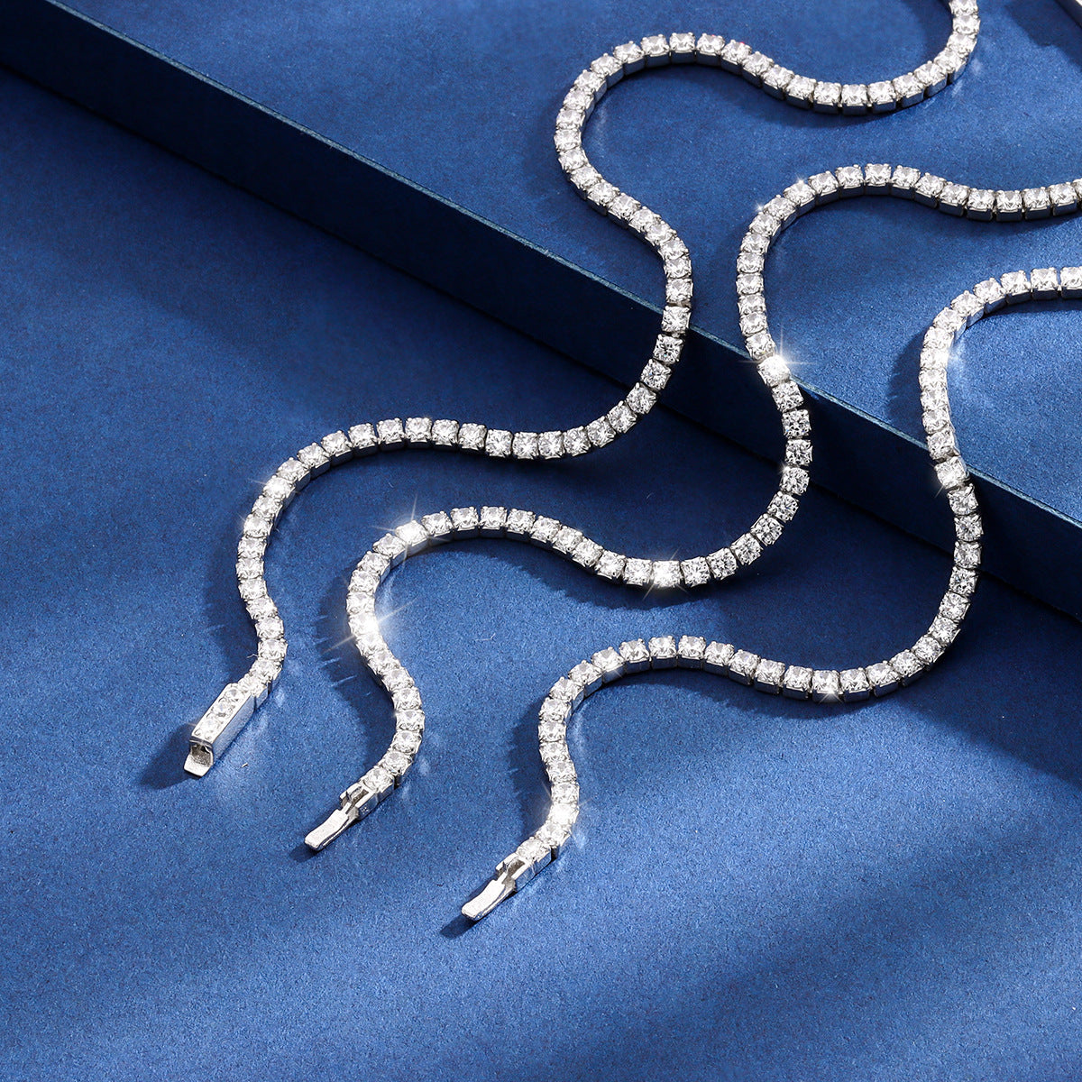 Sterling Silver Diamond Tennis Bracelet