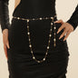 Body Chains Pearl Boho Layered Beach Waist Chain