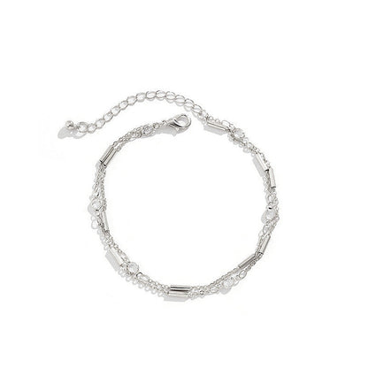 Layer Curb Link Ankle Bracelets