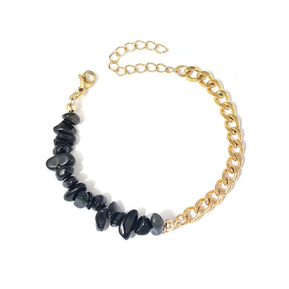 Natural Green Aventurine Irregular Crushed Stone Bracelet