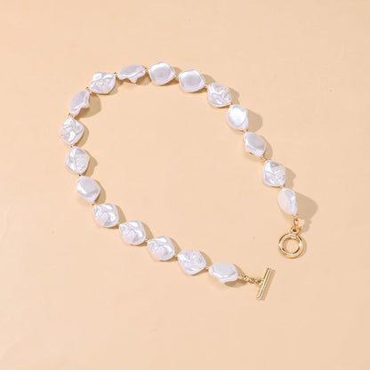 Irregular Baroque Pearl Necklace for Women