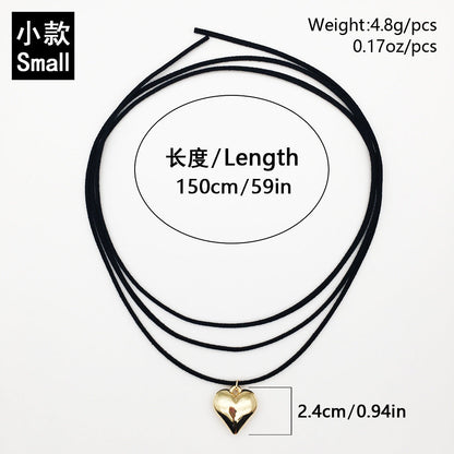 Fashion Big Love Heart Pendant Necklace for Women