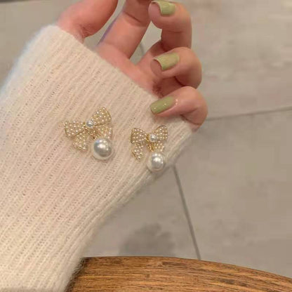 Butterfly Pearl Earrings for Women