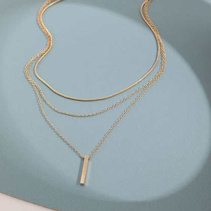 Bohemian Necklace Multi Layered Related Clavicle Chain Necklace