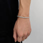 Hip Hop Iced Out Tennis Chain Bracelet, 18K Gold & White Gold Plated, 3–6mm CZ Iced Out Bling Jewelry