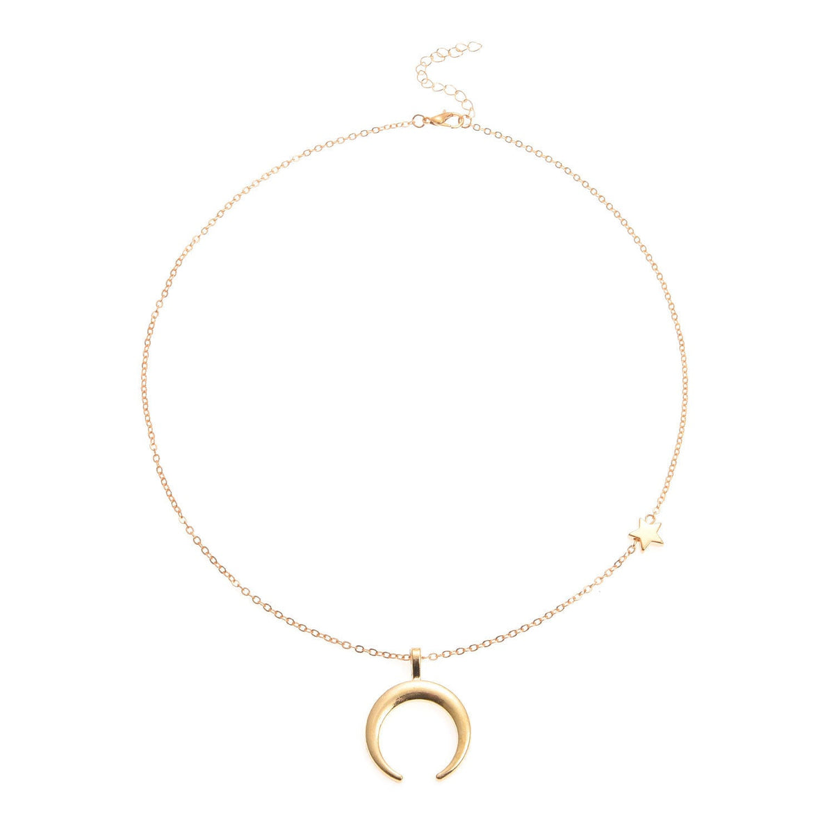Moon Stars Pendant Accessories Chain Necklace