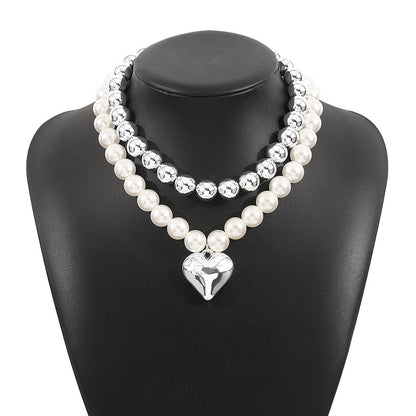 Multi-Layer Round Bead Chunky Necklace