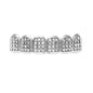Hip-hop diamond-encrusted and gold-plated teeth grillz