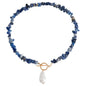 Natural Gravel Gemstone OT Buckle Necklace