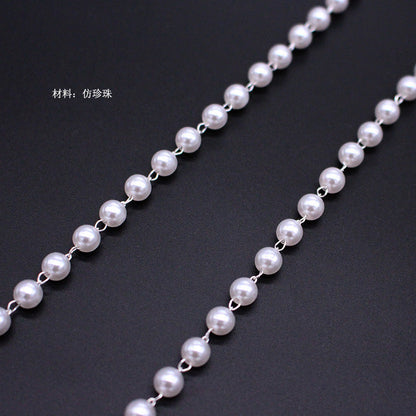 Pearl Adjustable Straight Shoulder Strap Bridal Accessories Bra Belt