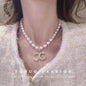 Elegant Women Wedding Pearl Pendant Earrings Necklace Sets