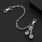 Retro cross flower ball bag chain