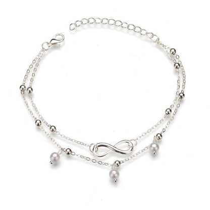 Bohemian Imitation Pearl Anklets Jewelry