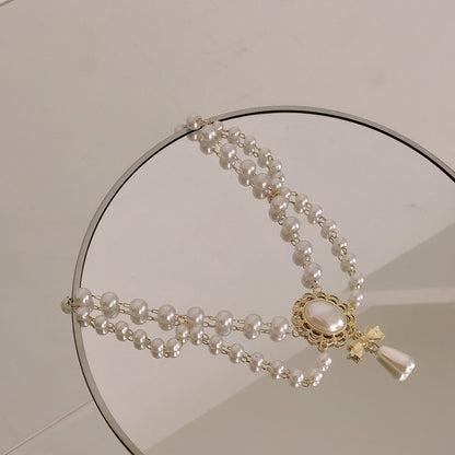 Multi Layer Pearls Necklace Women Choker Necklace