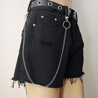 Punk Metal Jeans Pants Chain Pendant Waist Belt Chain