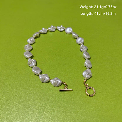 Irregular Baroque Pearl Necklace for Women