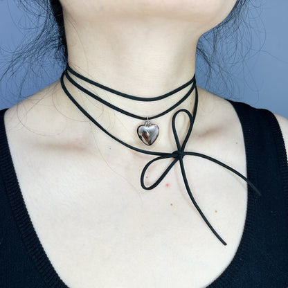 Fashion Big Love Heart Pendant Necklace for Women
