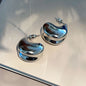 18K Gold Water Drop Earrings Simple Personality Ear Jewelry