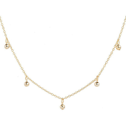 Tassel Mini Ball Pendant Necklace