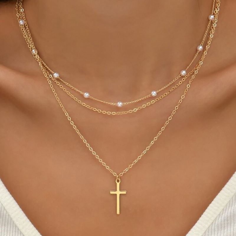 Bohemian Necklace Multi Layered Related Clavicle Chain Necklace
