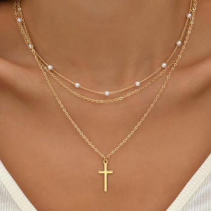Bohemian Necklace Multi Layered Related Clavicle Chain Necklace