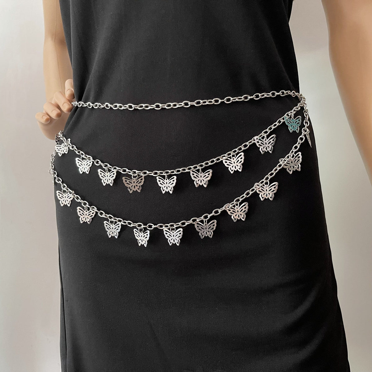 Retro Fashion Butterfly Pendant Multi-layer Trouser Chain