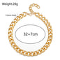 Exaggerated Metal Aluminum Thick Necklace for Women
