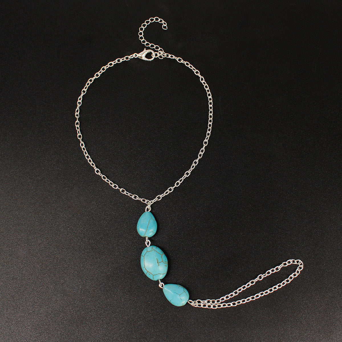 Summer Lady Beach Turquoise Anklet Chain