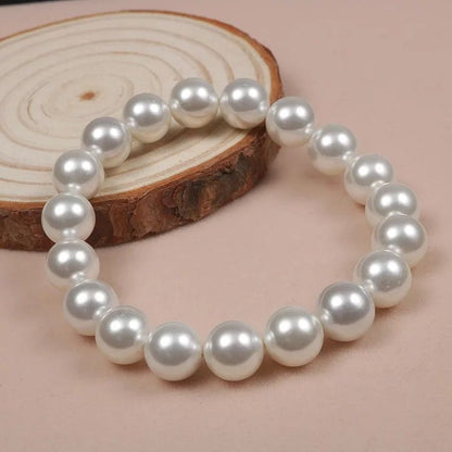 Simple Elegant Round Beads Shell Pearl Beads Bracelets