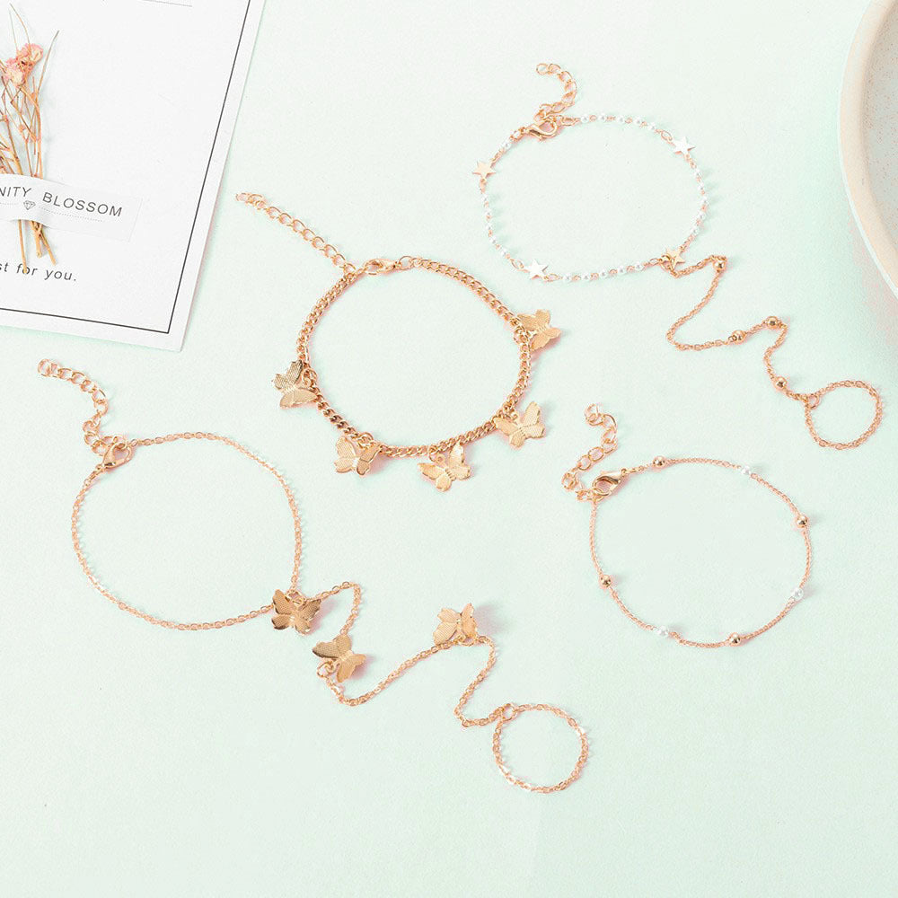 Vintage Feet Jewelry Anklets Chain