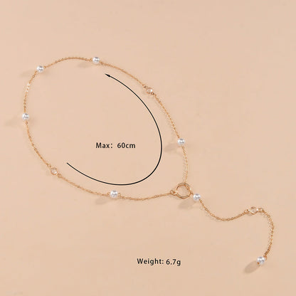 Pearl Chain Pendant Necklace for Women