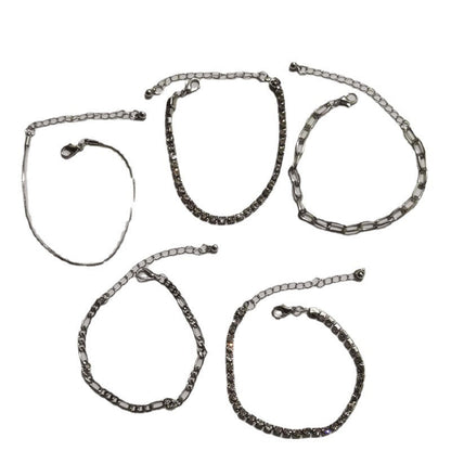 Women Tennis Chain Bracelet Set