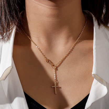 New Lucky Infinity Cross Necklace