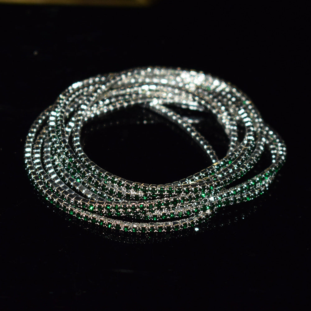 Women's Multicolor Rhinestone Stretch Shiny Simple Ornament Bracelets
