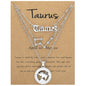 Zodiac Necklace Vintage English Star Image Pendant Three Piece Jewelry Set