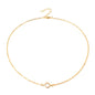 Stone plain Chain Necklace