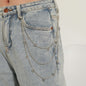 Rock butterfly Pants Multi-Layer Chain Casual Punk Jeans Waist Chain