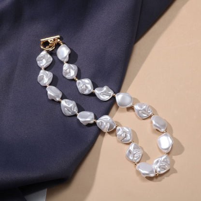 Irregular Baroque Pearl Necklace for Women