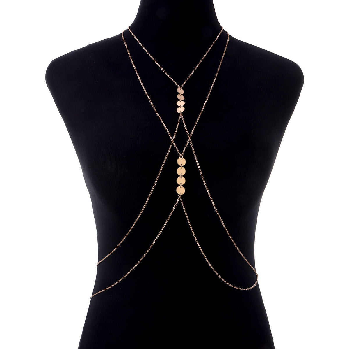 Body Jewelry Sexy Women Round Sequin Body Chain