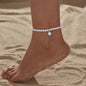 Pearl Beaded Anklet Chain Elastic Beach Foot Bracelet